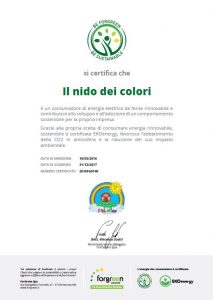 Certificato Nido dei Colori